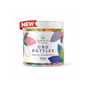 Supreme CBD Gummy Bottles 400mg 🍊🍓🍋